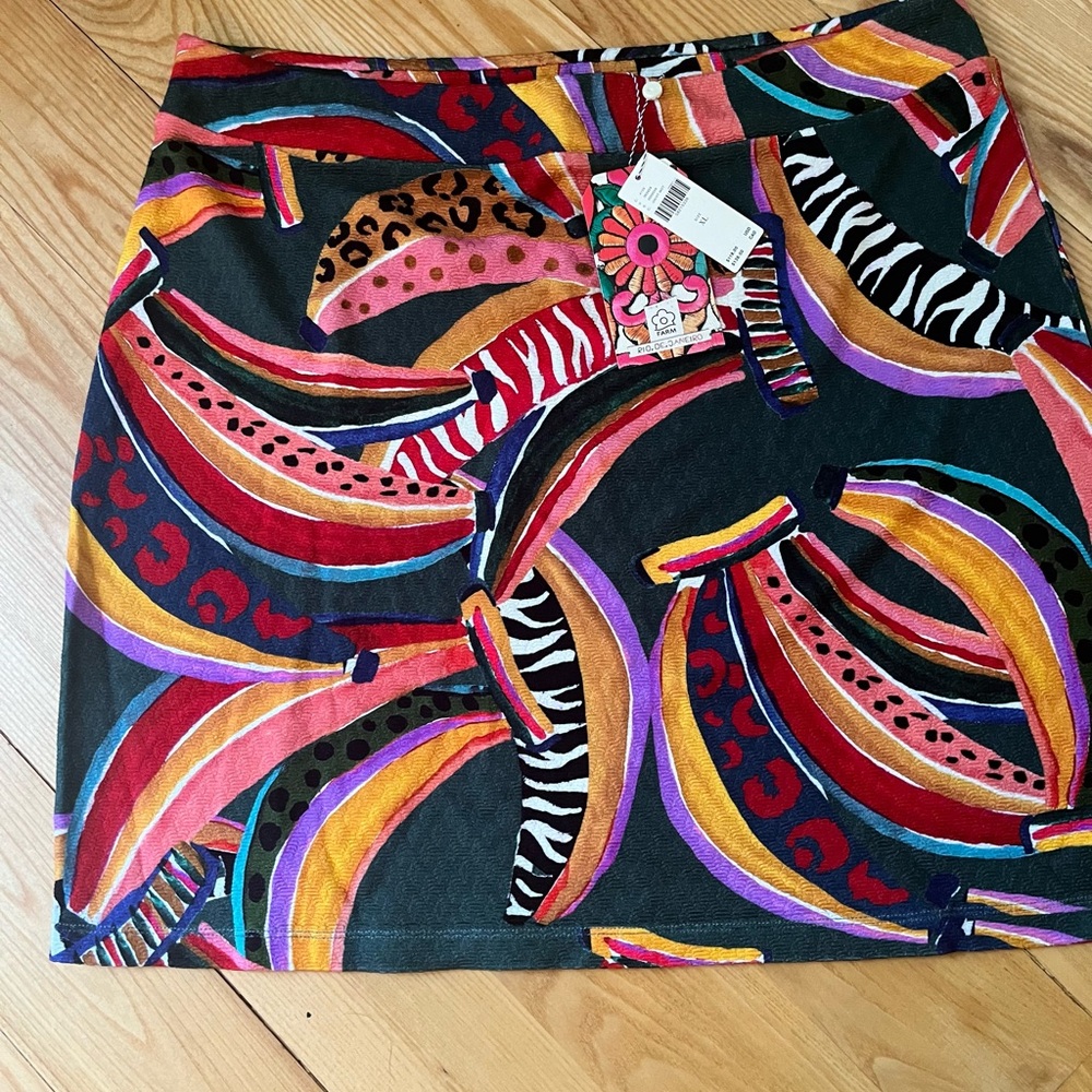 Farm Rio for Anthropologie mini skirt